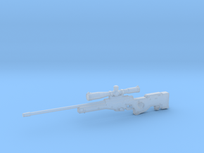 1:12 AWM Sniper Rifle in Clear Ultra Fine Detail Plastic