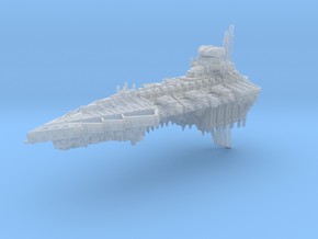 Conqueror Battleship in Clear Ultra Fine Detail Plastic