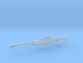 1:12 Miniature Imperial Sniper Rifle in Clear Ultra Fine Detail Plastic