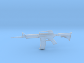 1:12 M16 Rifle in Clear Ultra Fine Detail Plastic