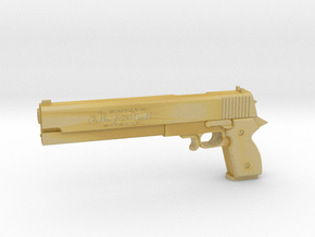 1:3 Miniature Casull Revolver in Tan Fine Detail Plastic