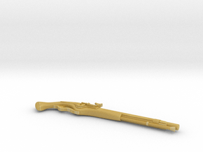 Miniature Whellock Pistol - 10cm in Tan Fine Detail Plastic