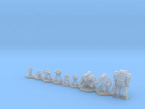 Infantry compare in Clear Ultra Fine Detail Plastic