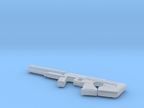 Miniature Halo Silenced SMG - 10cm in Clear Ultra Fine Detail Plastic