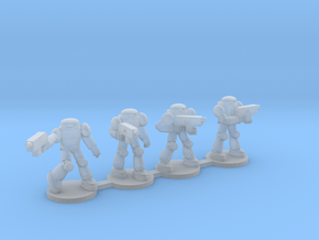 Scarab battle Armor Squad in Clear Ultra Fine Detail Plastic