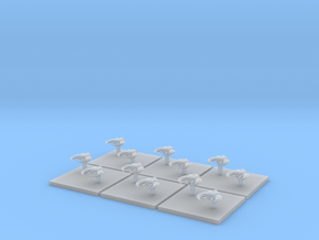 Assault Boats (6) (Tall) in Clear Ultra Fine Detail Plastic