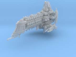 Terran Battleship in Clear Ultra Fine Detail Plastic
