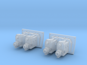 IFV .998 caliber cannons (2) in Clear Ultra Fine Detail Plastic