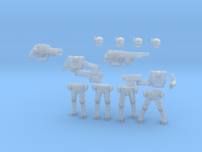 36MM Squad Builder Light Armor Troopers in Clear Ultra Fine Detail Plastic