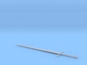 1:6 Miniature Ringwraith Sword - LOTR in Clear Ultra Fine Detail Plastic