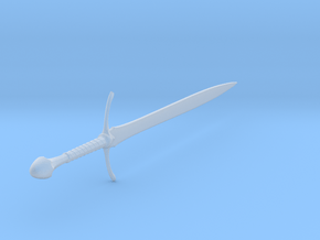 1:6 Miniature Gandalf Glamdring Sword - LOTR in Clear Ultra Fine Detail Plastic