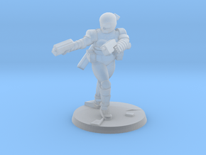 Female Combat Armour 6 in Clear Ultra Fine Detail Plastic