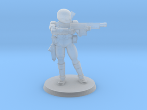 Female Combat Armour  in Clear Ultra Fine Detail Plastic