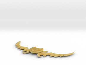 Miniature Illidan Stormrage Warglaive Blade -10 cm in Tan Fine Detail Plastic