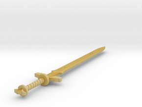 Minaiture Legend of Zelda Sword - 10cm in Tan Fine Detail Plastic