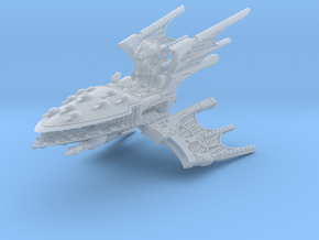 Wraith Class Battleship in Clear Ultra Fine Detail Plastic