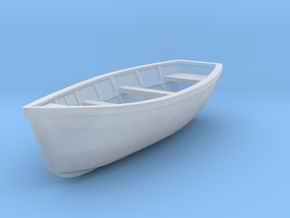 Wooden boat. Scale O (1/43) in Clear Ultra Fine Detail Plastic