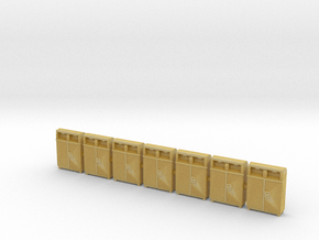 HO scale(1:87) PostBoxes Version 02 in Tan Fine Detail Plastic