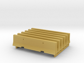 Concrete Barricade 01. Scale HO (1:87)  in Tan Fine Detail Plastic