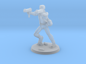 Andy 'Saint' Zombie Hunter in Clear Ultra Fine Detail Plastic