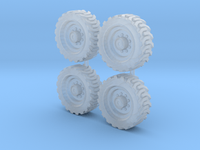Tractor wheels  01.  Ø15mm  in Clear Ultra Fine Detail Plastic