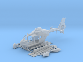 Helicopter Eurocopter EC135. HO Scale HO (1:87) in Clear Ultra Fine Detail Plastic