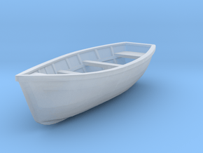 Wooden Boat  01. 1:24  Scale in Clear Ultra Fine Detail Plastic