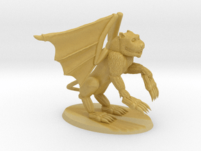 Winged Demon in Tan Fine Detail Plastic