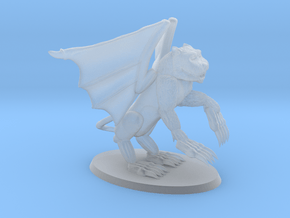 Winged Demon in Clear Ultra Fine Detail Plastic