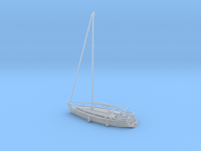 Sailboat 01.N Scale (1:160) in Clear Ultra Fine Detail Plastic