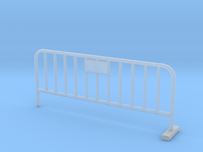 Barrier 01 (portable fence). Scale 1:24 in Clear Ultra Fine Detail Plastic