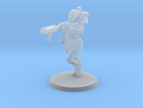 Katie - Zombie Slaying Surfer in Clear Ultra Fine Detail Plastic