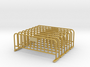 Barrier 01 (portable fence). O Scale (1:48) in Tan Fine Detail Plastic
