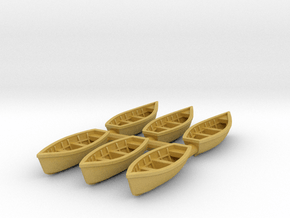 Wooden boat 01. Z Scale (1:220) in Tan Fine Detail Plastic