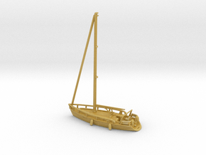 Sailboat 01.Z Scale (1:220) in Tan Fine Detail Plastic