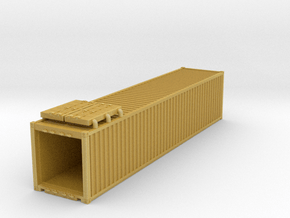 40' Container.HO Scale (1:87) in Tan Fine Detail Plastic