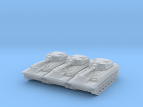 1:285 Miniature 2S1 Tank - 3x in Clear Ultra Fine Detail Plastic
