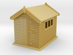 Garden shed 01. HO Scale (1:87) in Tan Fine Detail Plastic