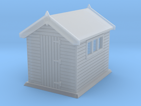 Garden shed 01. HO Scale (1:87) in Clear Ultra Fine Detail Plastic