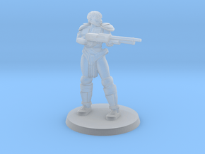 Raider Penny pose 4 in Clear Ultra Fine Detail Plastic
