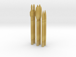 1:6 Miniature R4M Missiles - Normal in Tan Fine Detail Plastic