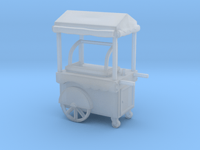 Food Cart 01. HO scale (1:87) in Clear Ultra Fine Detail Plastic