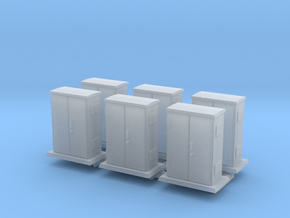 Padmount  Electrical Box 01. HO Scale (1:87) in Clear Ultra Fine Detail Plastic