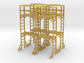 Scaffold 02. HO Scale (1:87) in Tan Fine Detail Plastic