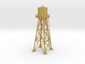 Water tower 01. HO Scale (1:87) in Tan Fine Detail Plastic