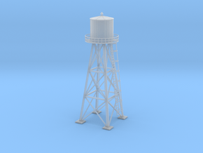 Water tower 01. HO Scale (1:87) in Clear Ultra Fine Detail Plastic