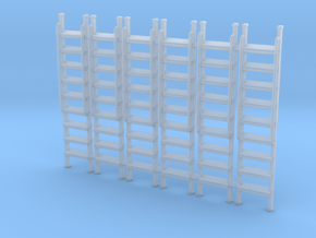 Ladder 01. O Scale (1:43) in Clear Ultra Fine Detail Plastic