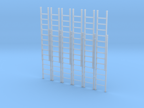 Ladder 02. O Scale (1:43) in Clear Ultra Fine Detail Plastic