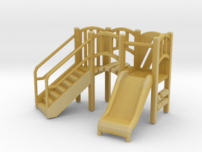 Playground Equipment 01. HO Scale (1:87) in Tan Fine Detail Plastic
