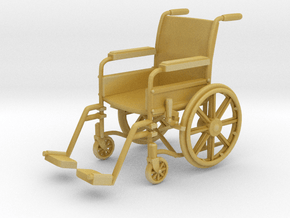 Wheelchair 01. 1:24 Scale in Tan Fine Detail Plastic
